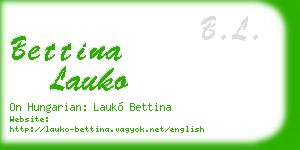 bettina lauko business card